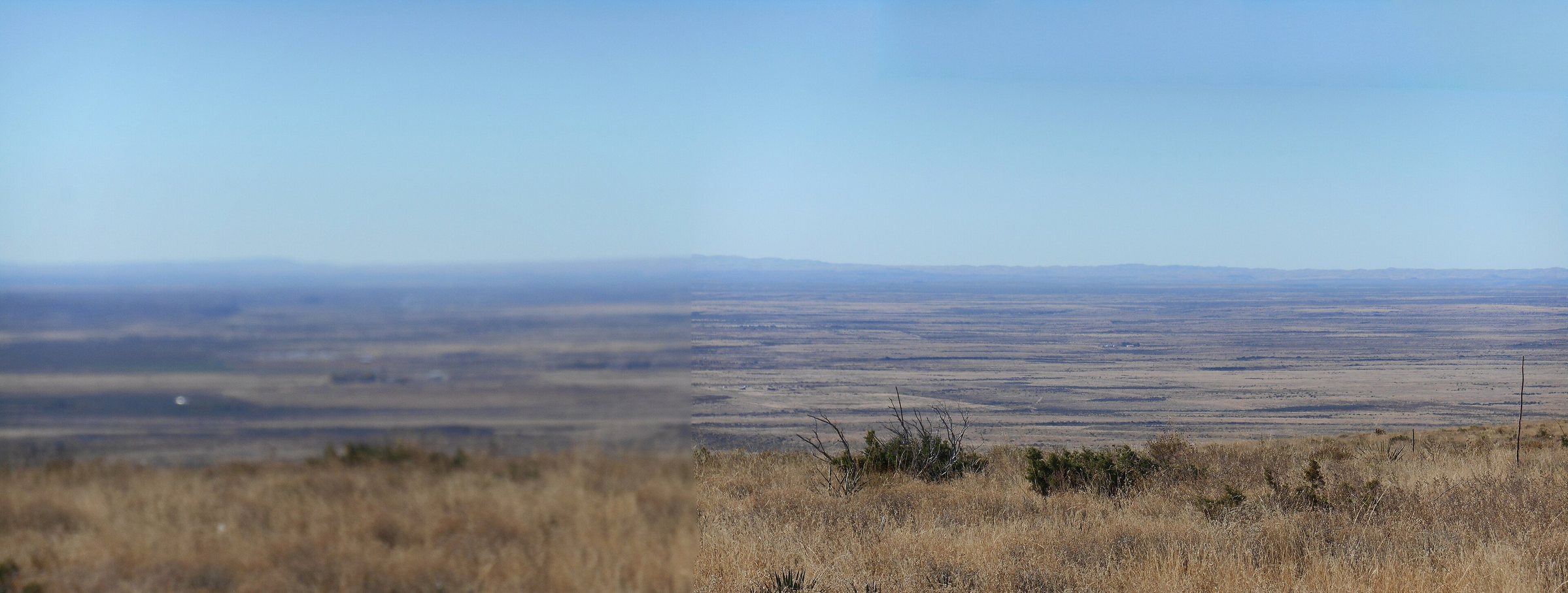 A broad view across the Delaware Basin from Carlsbad Caverns National Park.