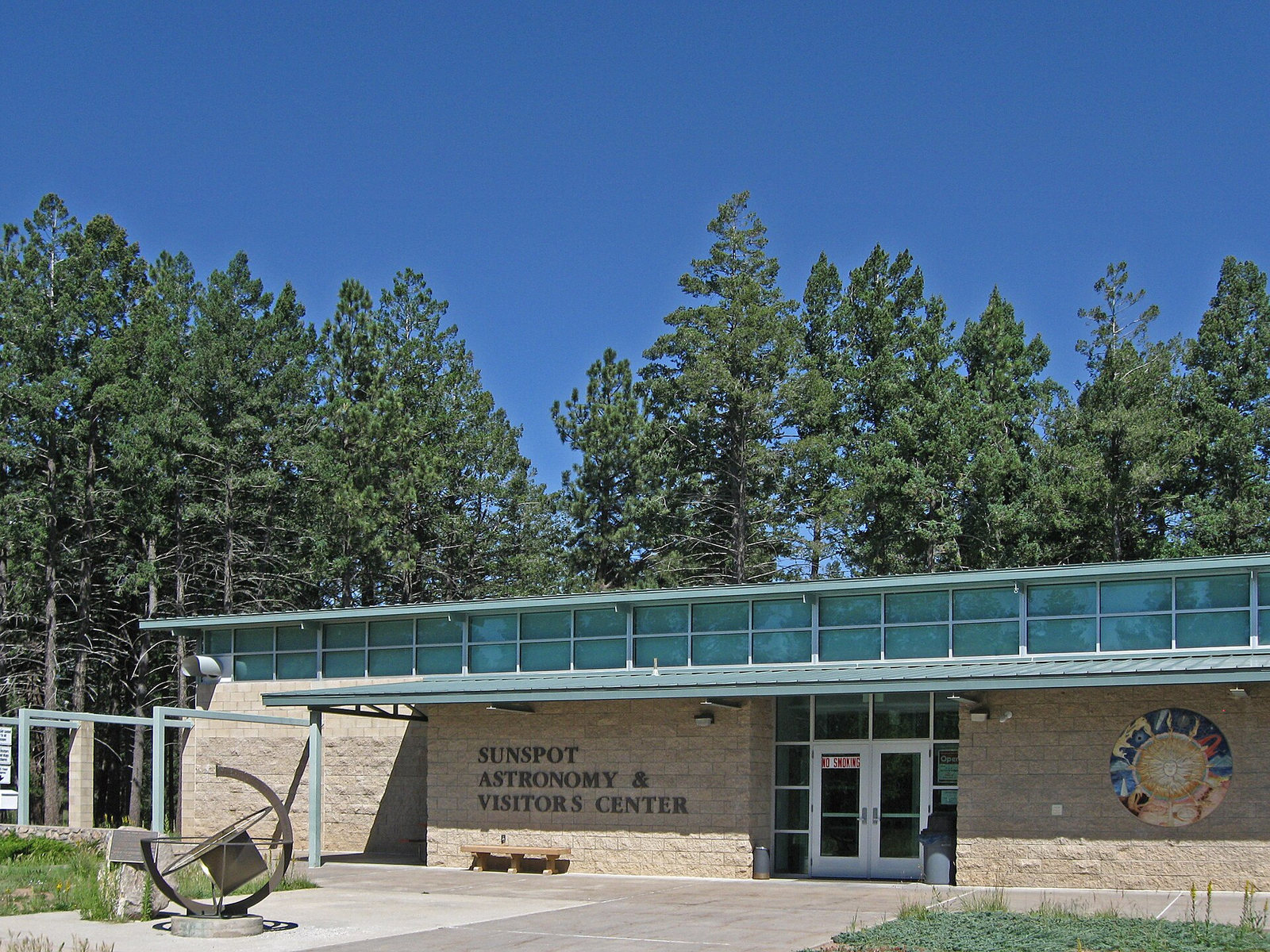Sunspot Astronomy and Visitor Center beneath a clear mountain sky in New Mexico.
