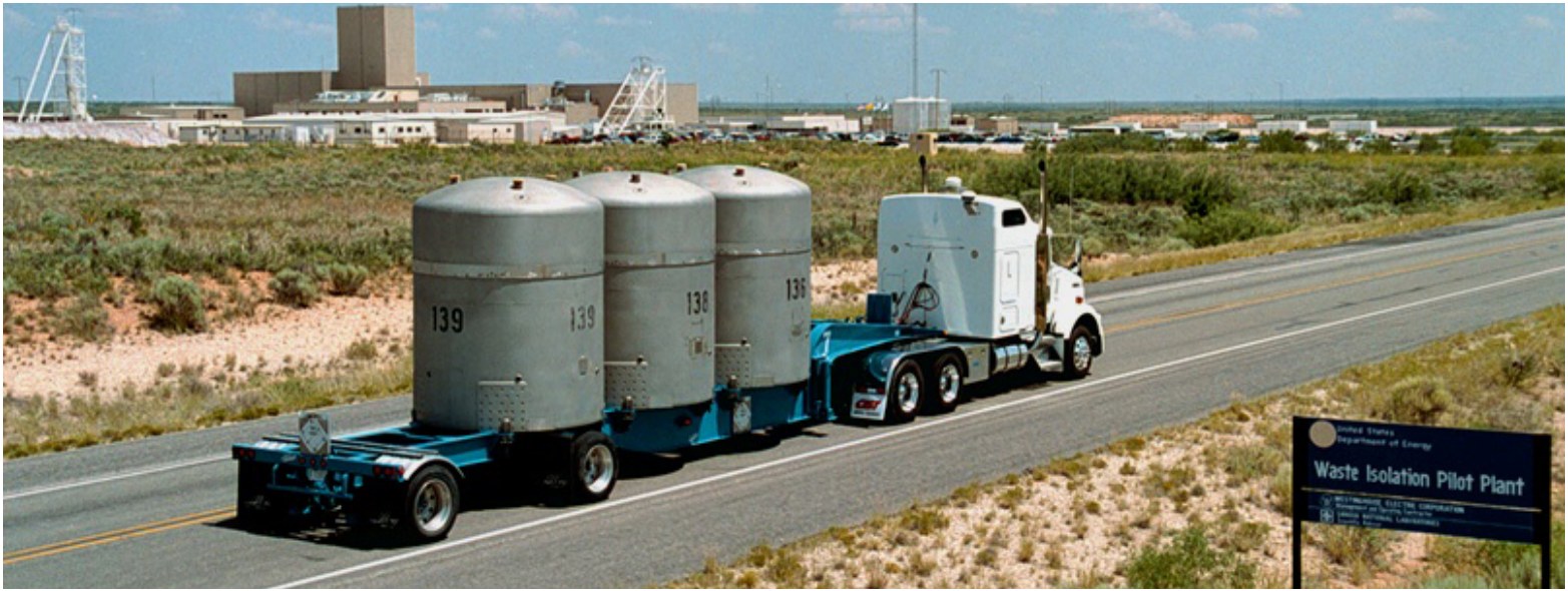 A truck transporting specialized cylindrical containers.