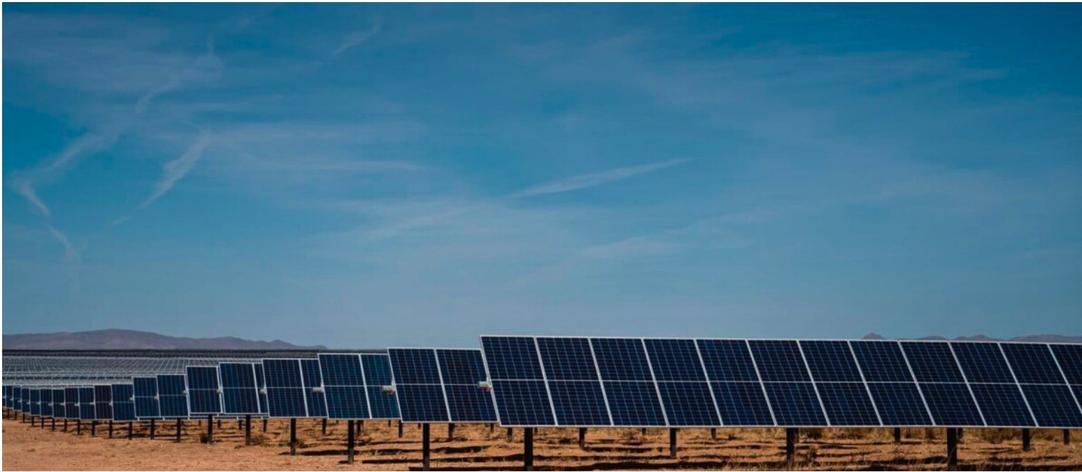 A solar array in Otero County, New Mexico.